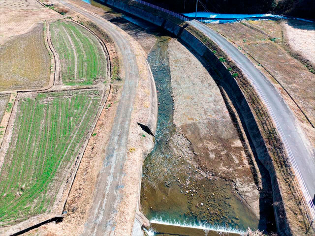 岡山県ICT施工河道掘削