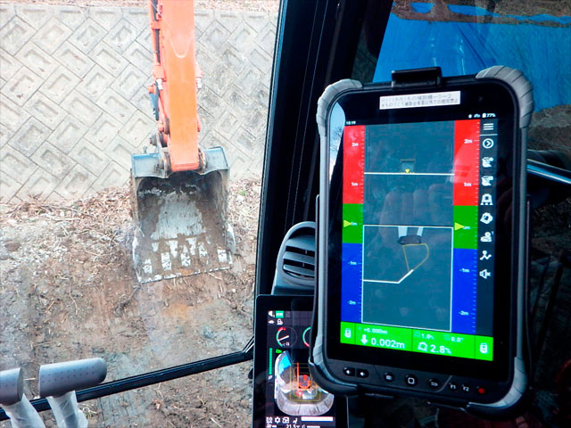 岡山県ICT施工河道掘削